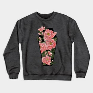 Peonies Coffin Crewneck Sweatshirt